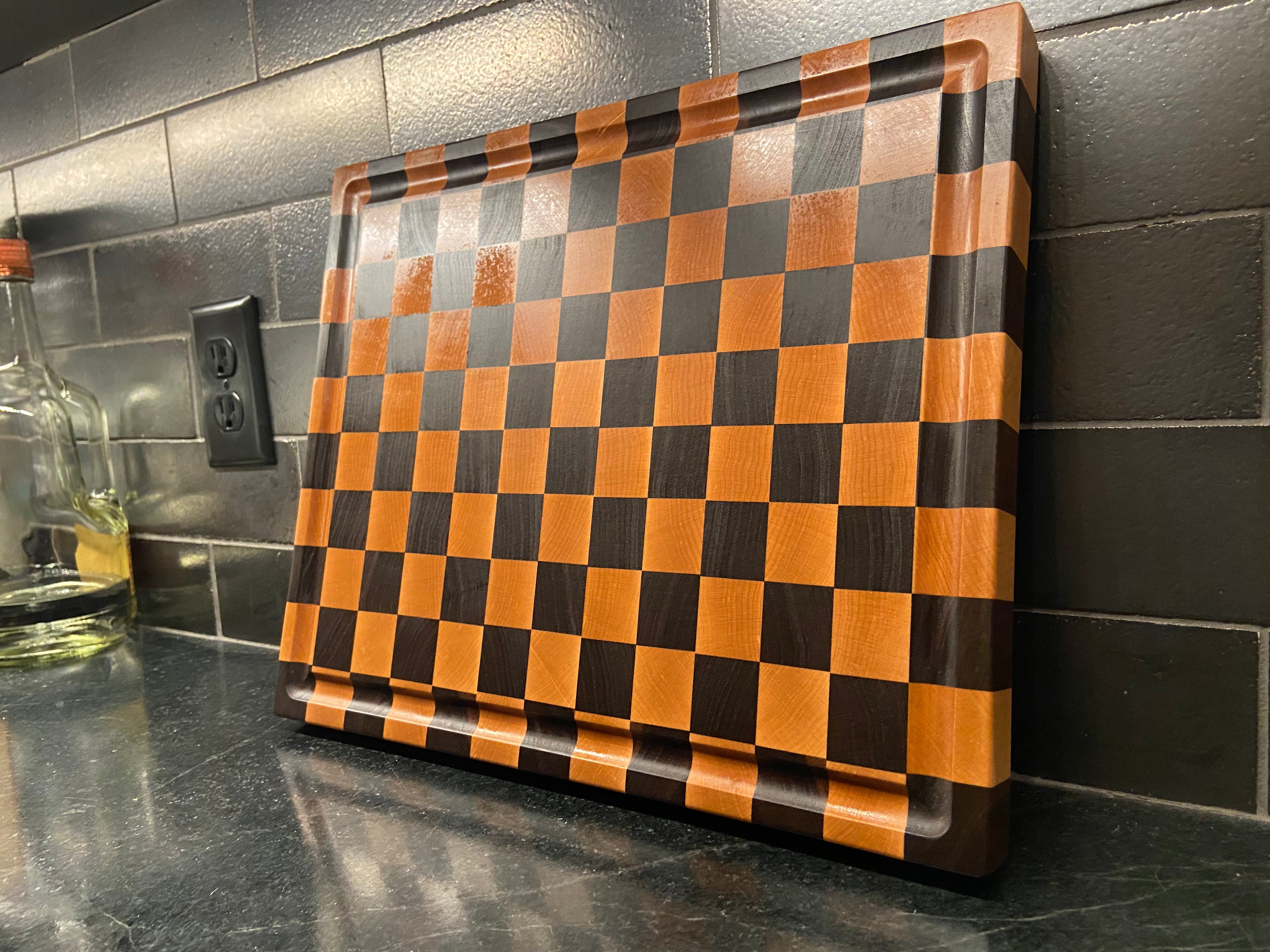 Check Me Out | Maple Walnut End Grain Board