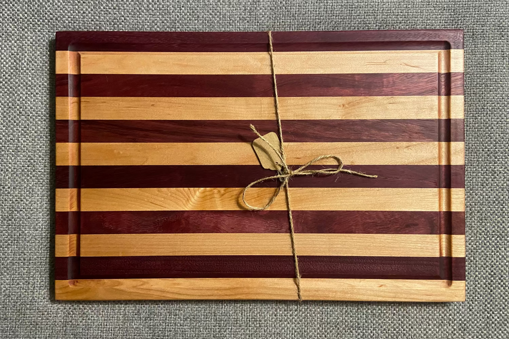 Purple Heart/Maple Stripe