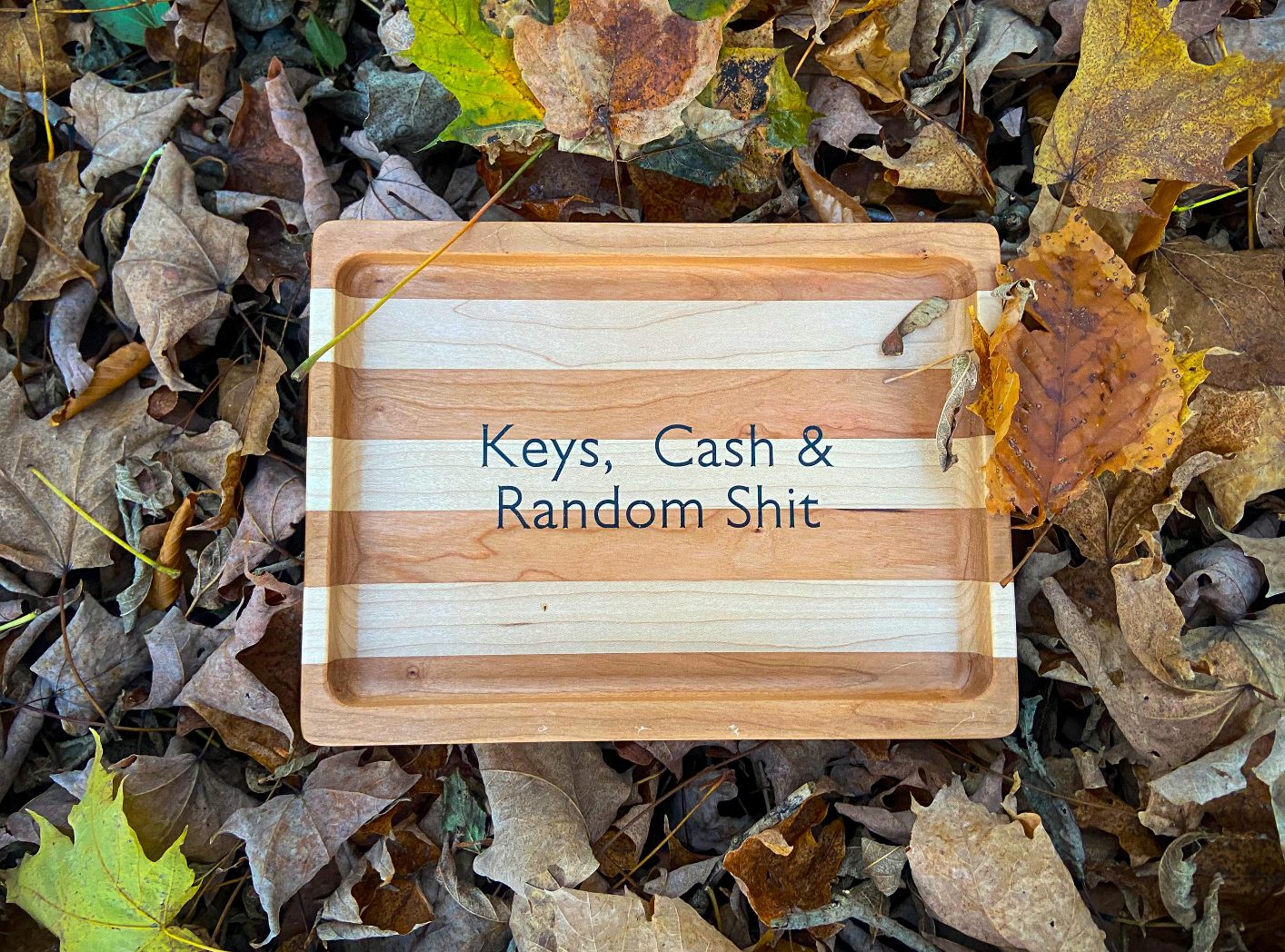 Funny Wooden Catch-All Trays