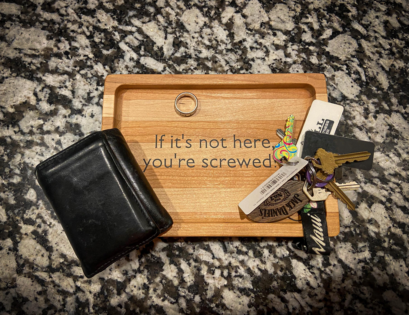 Funny Wooden Catch-All Trays